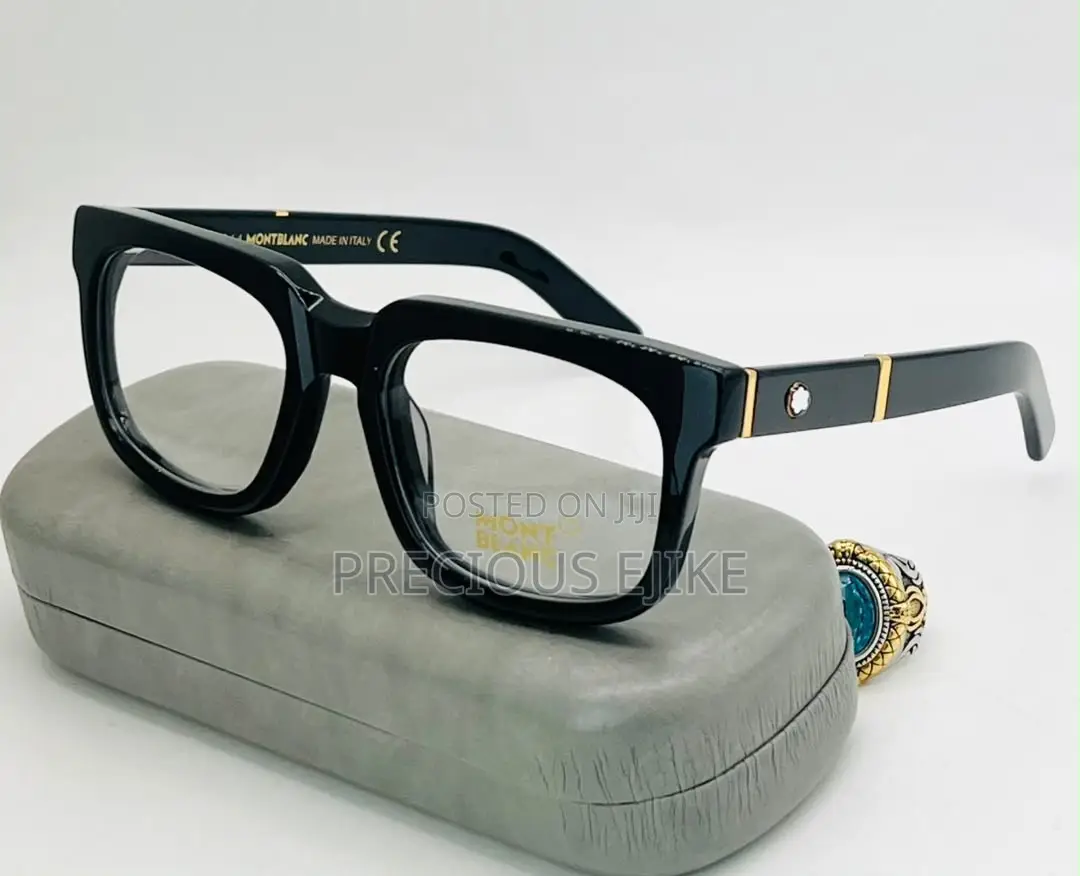Mont Blanc Men Luxury Oversized Frame Eye Glasses