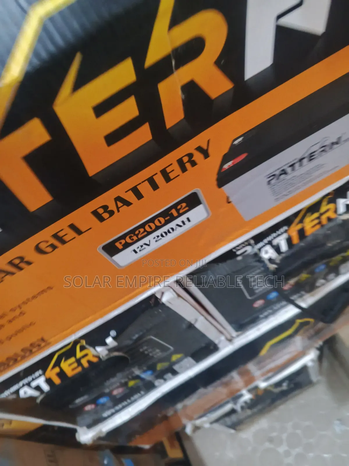 200ah 12v Pattern Gel Battery