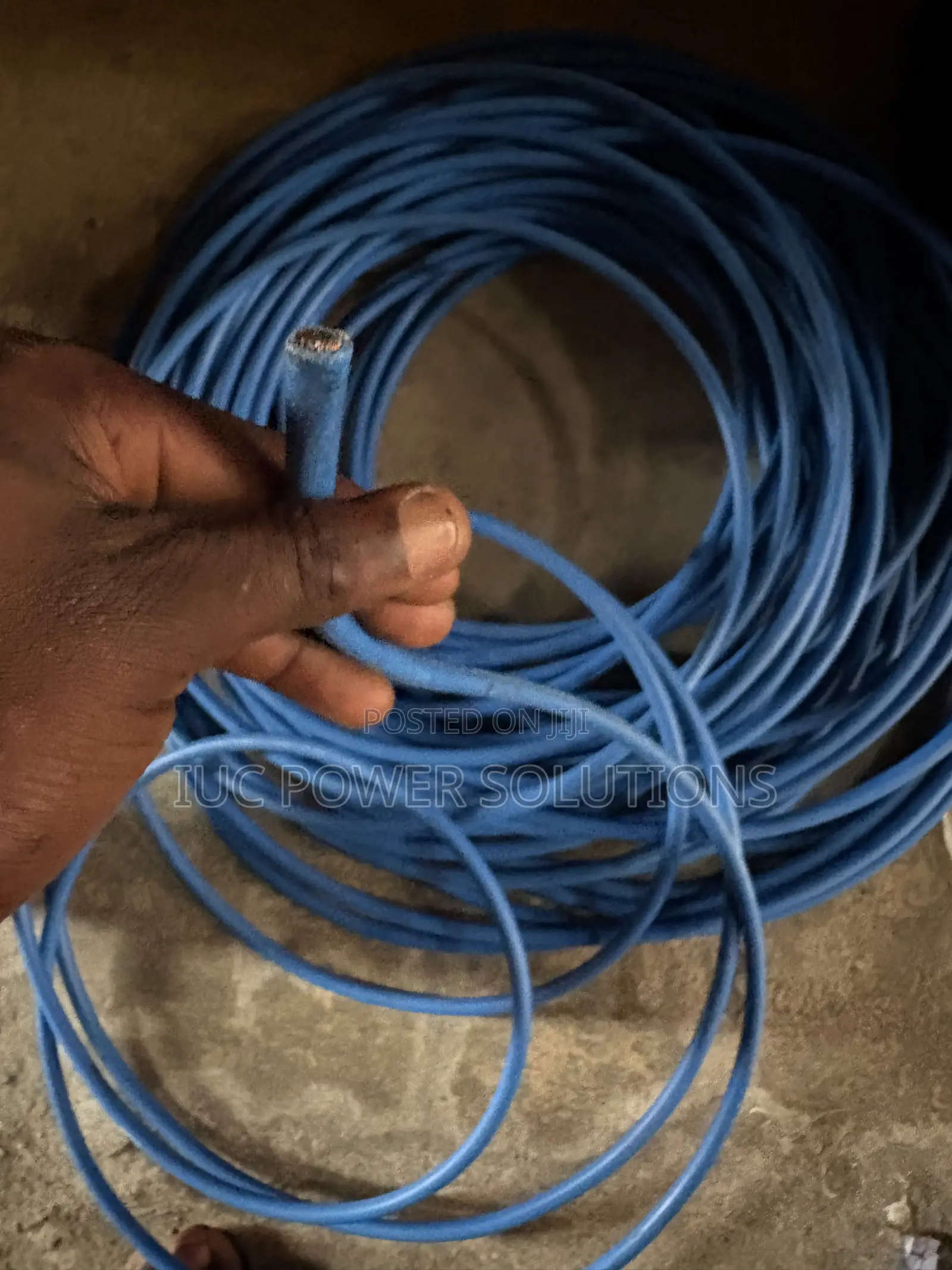 25mm Single Flexible Cable Blue