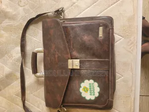 Vintage Business Laptop Bag With Shoulder Strap