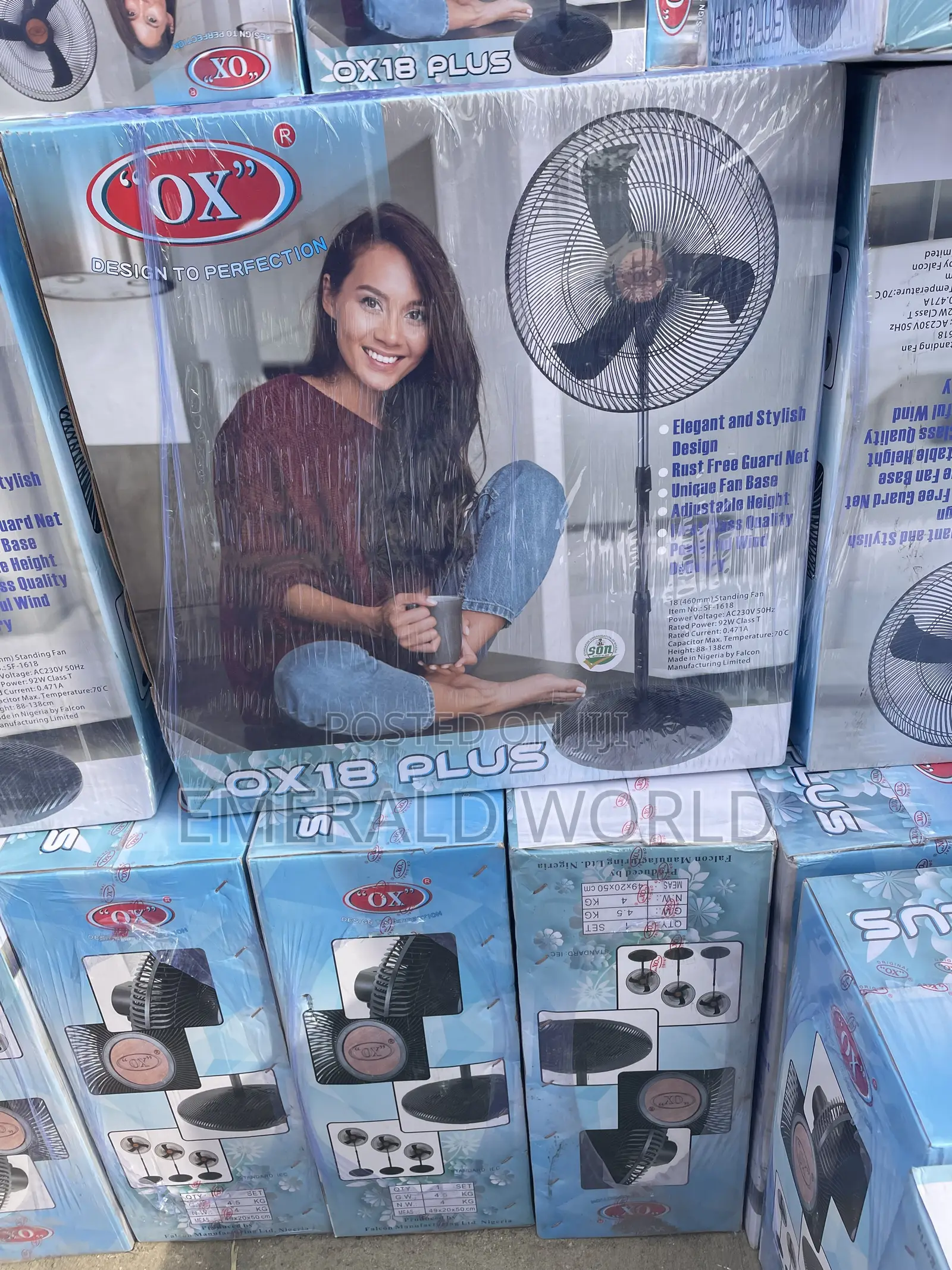 Ox Plus 18" Standing Fan