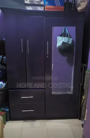 3 Doors Big Wardrobe With Mirror