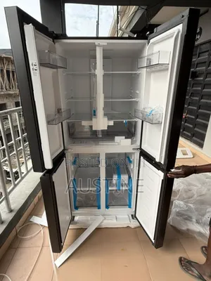 Brand New Bruhm Side-Side Refrigerator>460l>black Mirror>external
