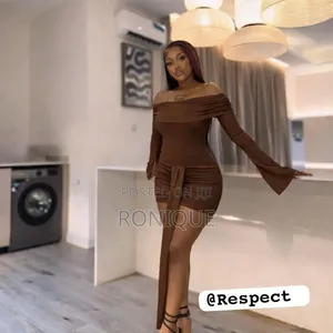 Chic Off-the-Shoulder Long-Sleeve Mini Dress With Hanging Drape
