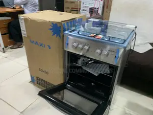 Maxi 50x50cm Inox Gas Cooker With 4Burners and Oven