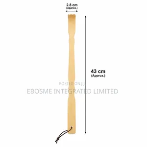 Natural Bamboo Back Scratcher With String 43cm
