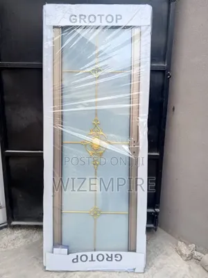 Full Glass Aluminum Toilet Doors Available