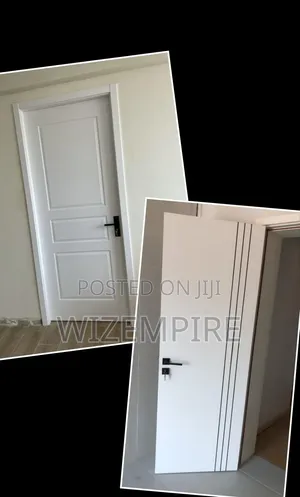 White HDF Wooden Rooms Doors Available