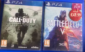 2-in-1 Ps4 Bundle: Battlefield v + Cod Mw Remastered