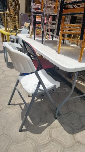 Quality White Plastic Foldable Chair