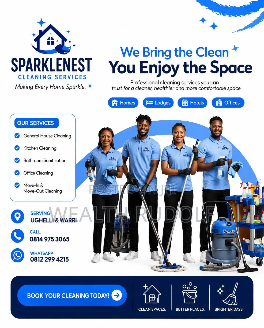 SparkleNest Cleaning Services
