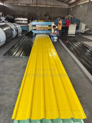 Aluminum Roofing Sheet Yellow Color and Leads Color