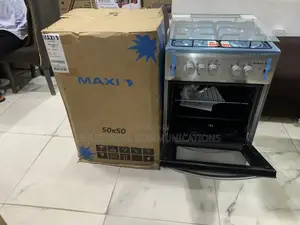Maxi F5C40G2 4B 5050 Inox Gas Range for Cooking, Baking and Roasting