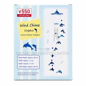 Dolphin Wind Chime Hanging Decoration – 65cm