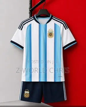 Original Quality Argentina Official 26 World Cup Kid Home Jersey