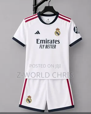 Real Madrid Official 26/27 Kids Home White Jersey