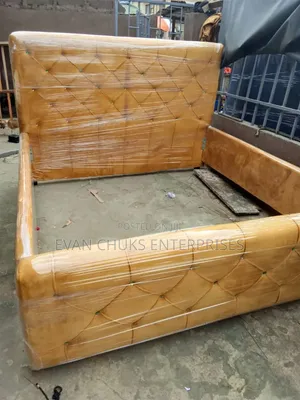 6 by 6 Gold Color Bed Frame