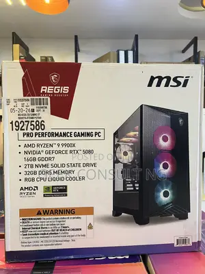 New Desktop Computer MSI Aegis X3 32GB AMD Ryzen 9 SSD 2T