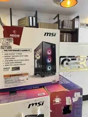New Desktop Computer MSI Aegis X3 32GB AMD Ryzen 9 SSD 2T