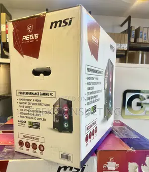 New Desktop Computer MSI Aegis X3 32GB AMD Ryzen 9 SSD 2T