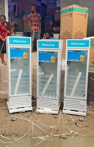 Brand New Hisense Showcase Refrigerator>300litter>blue Colour>external