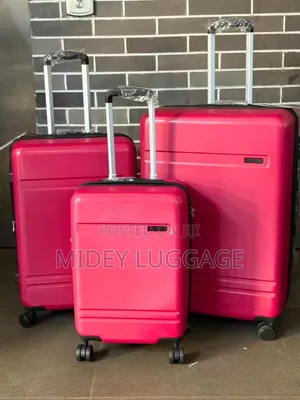 Set of 3 Plastic Luggage Box The