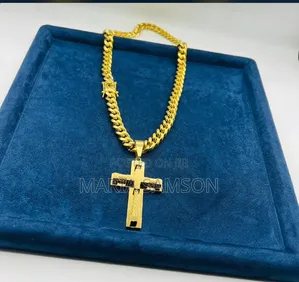 Cuban Chain Aand Cross Pendant