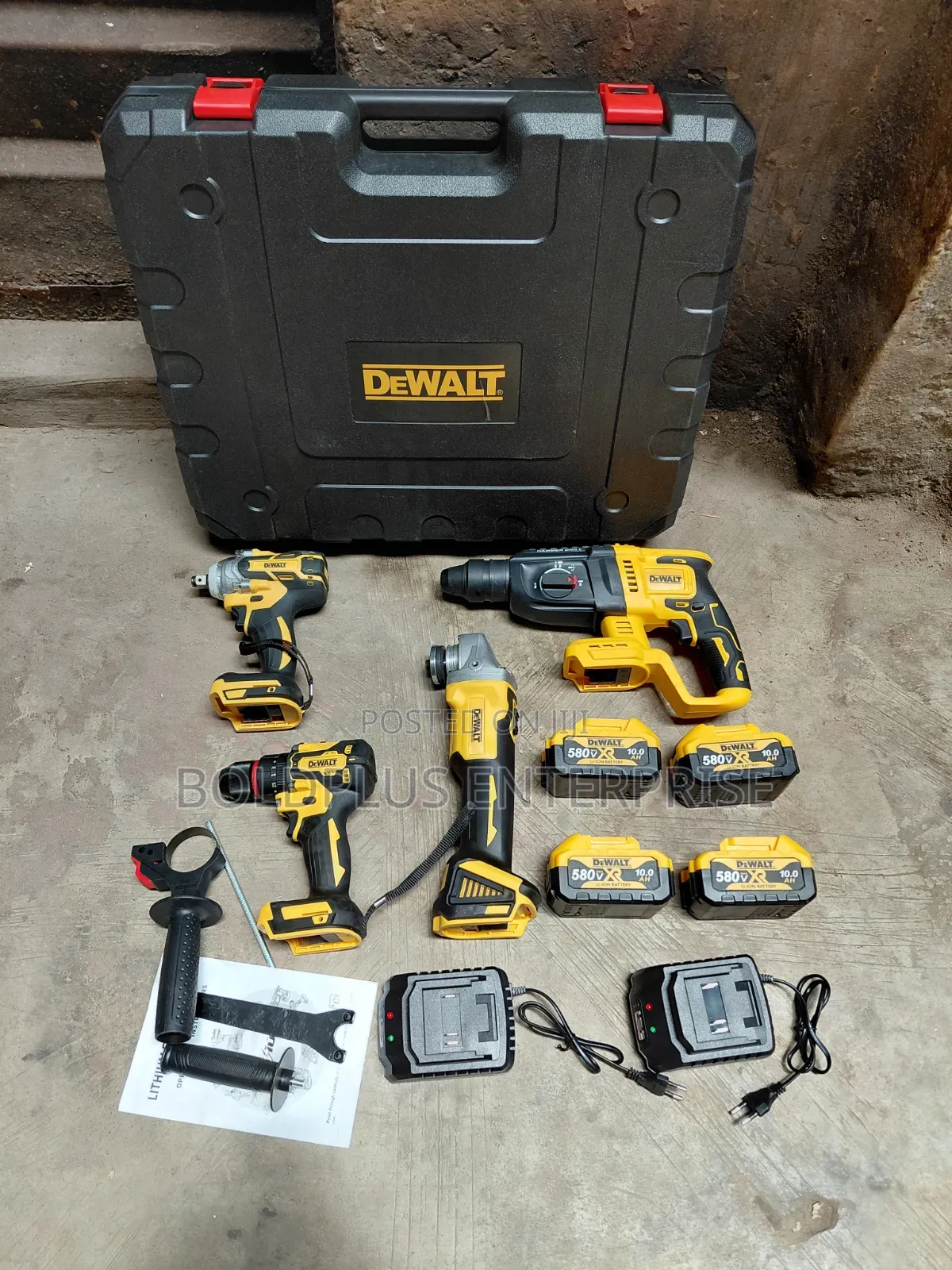 4 in 1 Dewalt 580 Volt Brushless Kit Machine