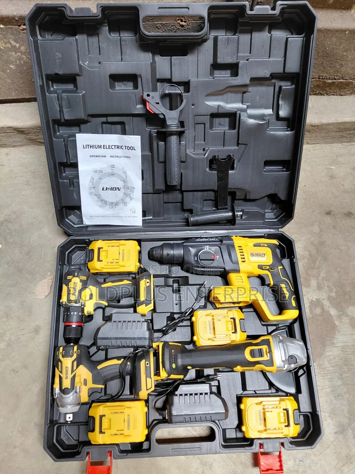 4 in 1 Dewalt 580 Volt Brushless Kit Machine