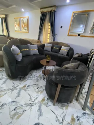Luxurious Modern Curved Sofa Set