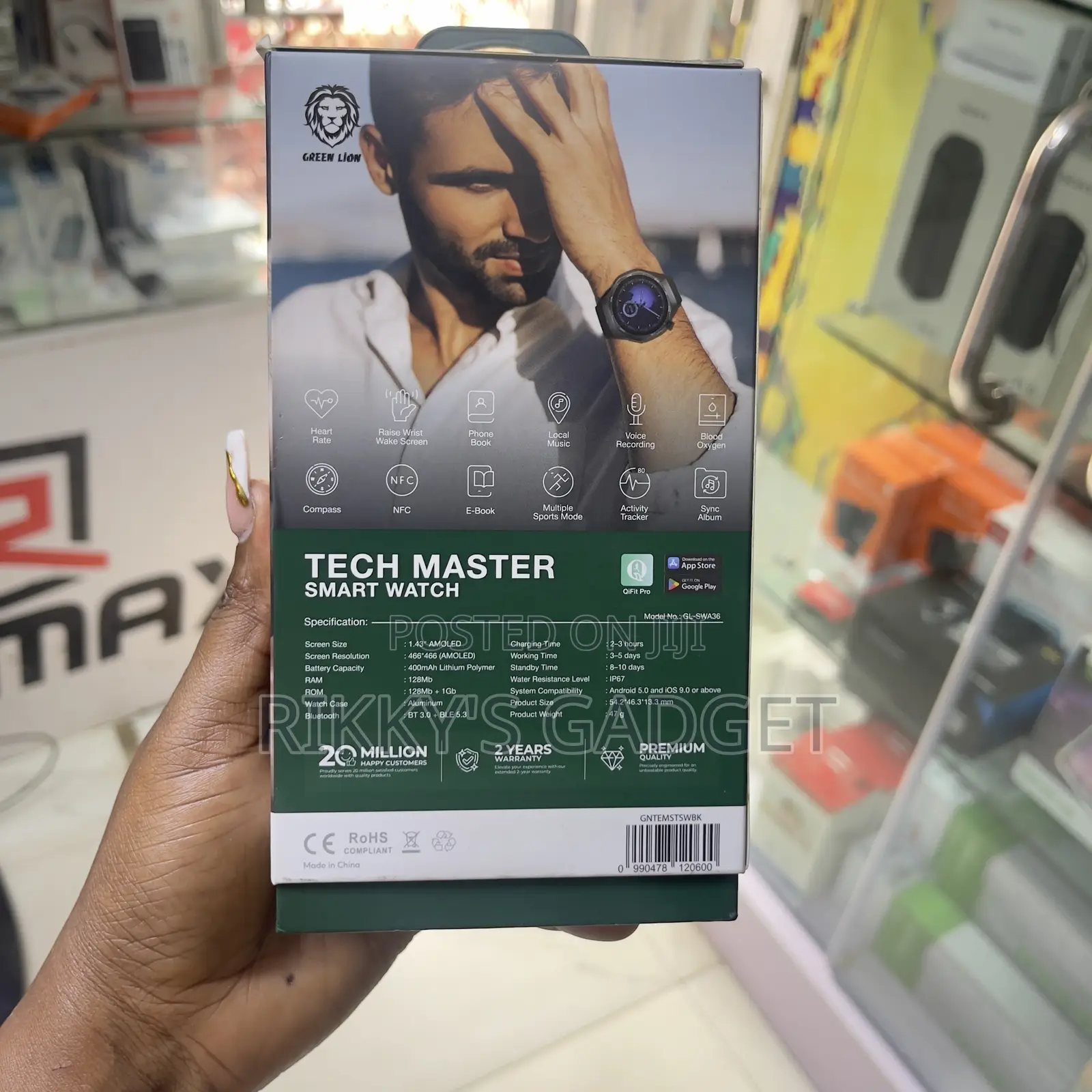Green Lion Tech Master Amoled Smartwatch