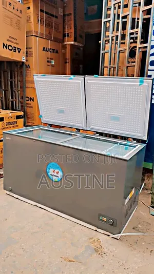 Brand New Aeon Double Door Chest Freezer>>565litter>>silver>external>