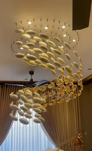 Art Decor Glass Eggshell Chandelier, Hotel Lobby Villa Staircase