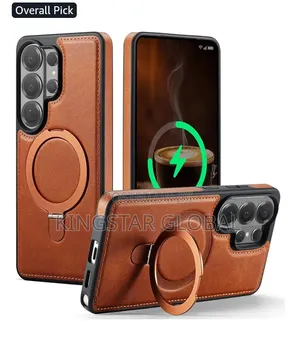 For Galaxy S26 Ultra Case With Stand Compatible Magsafe, Brown
