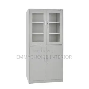 2 Section Metal Office Storage Cabinet