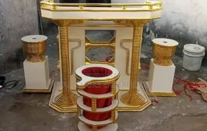 Pulpit With 2 Offering Basket