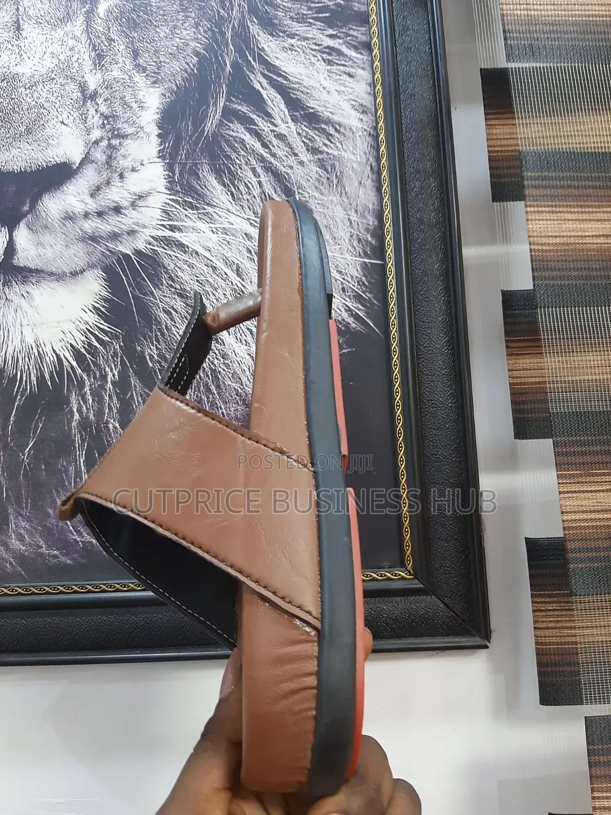 Unisex Leather Slippers