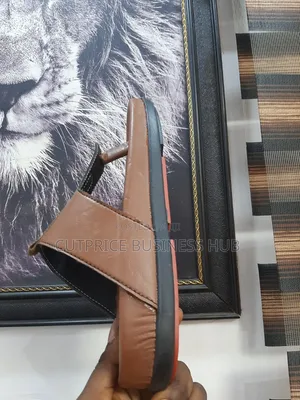 Unisex Leather Slippers
