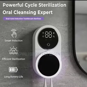 Wall-Mounted Doubl-Person Auto Induction Toothbrush Sterilisation