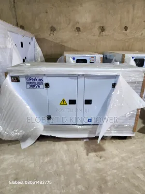 Brand New 30kva Perkins Diesel Soundproof Generator 5 Years Warranty
