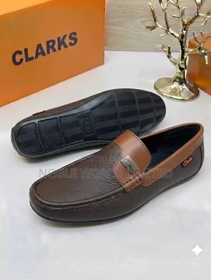 Clarks Brown Leather Shoes TEST 8p