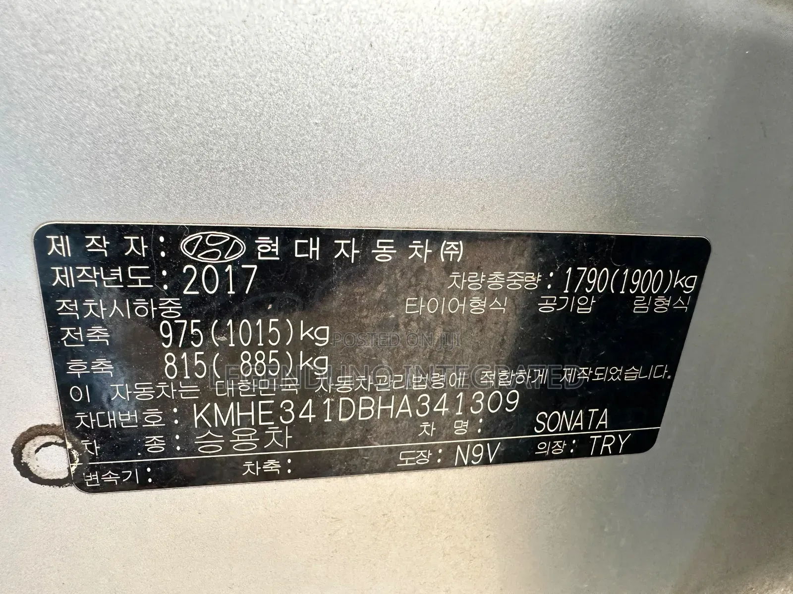 Hyundai Sonata 2017 Silver