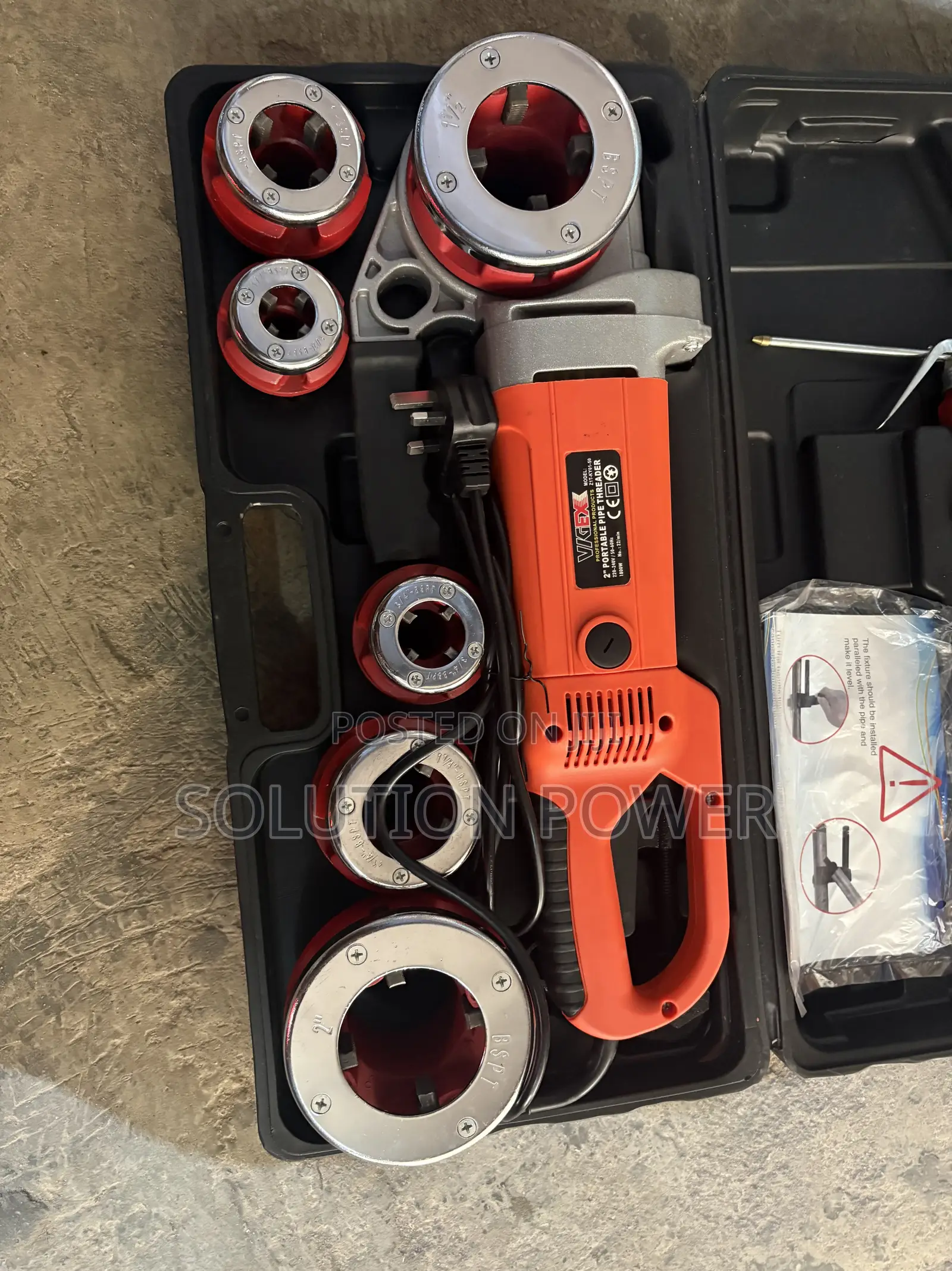 Portable 2” Pipe Threader