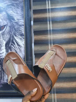 Unisex Leather Slippers