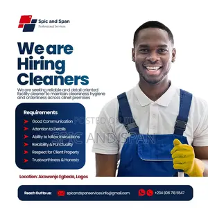 Cleaners Are Needed