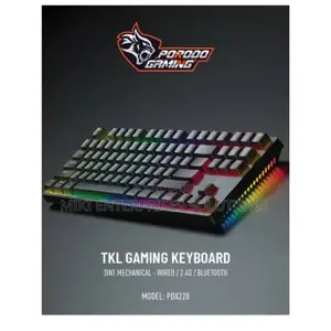 Porodo 3in1 TKL Wireless Keyboard With Gateron