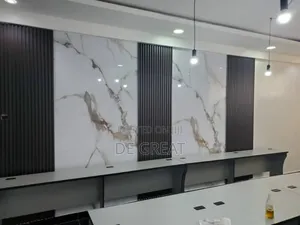 TV Console With Marble Design
