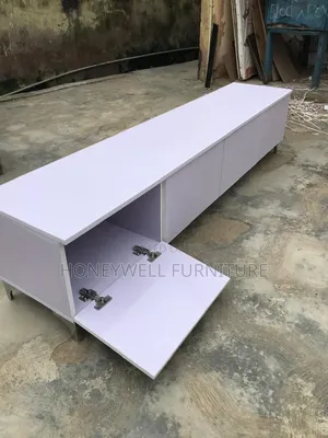 Brand New White TV Console With Four Doors