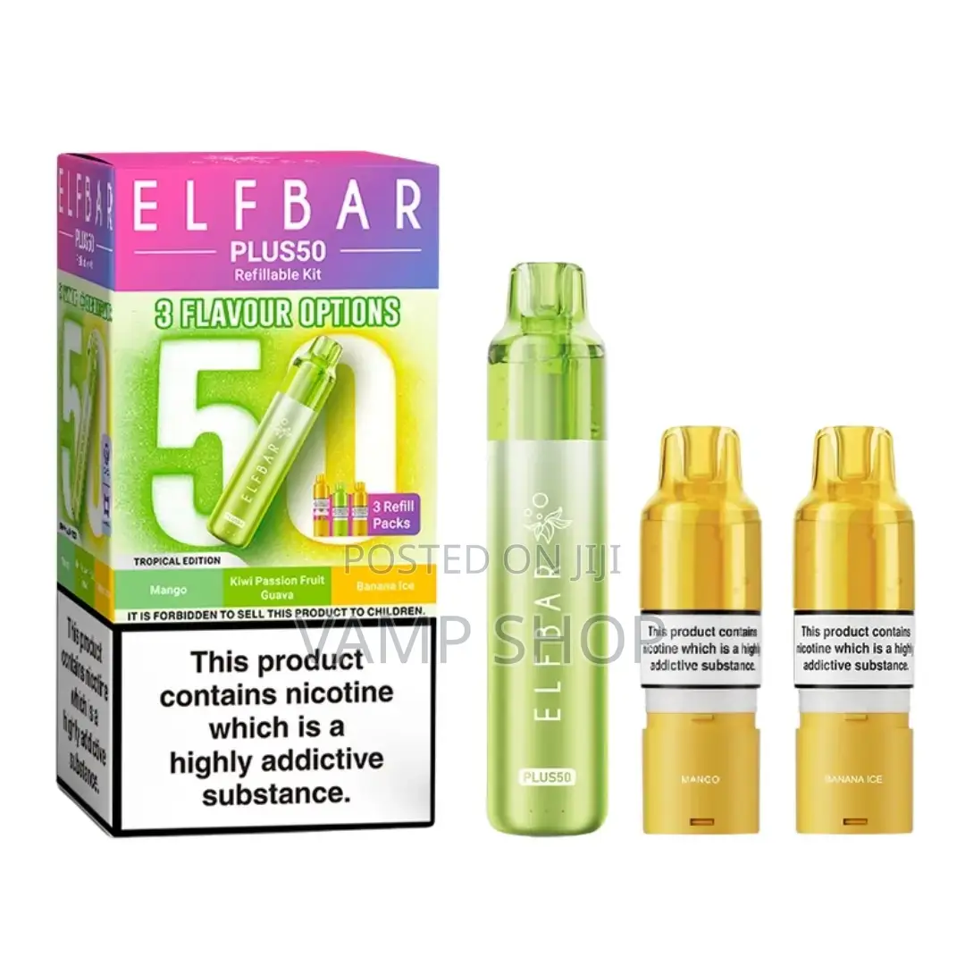 ELFBAR PLUS50 Refillable Kit (3Flavours Options)