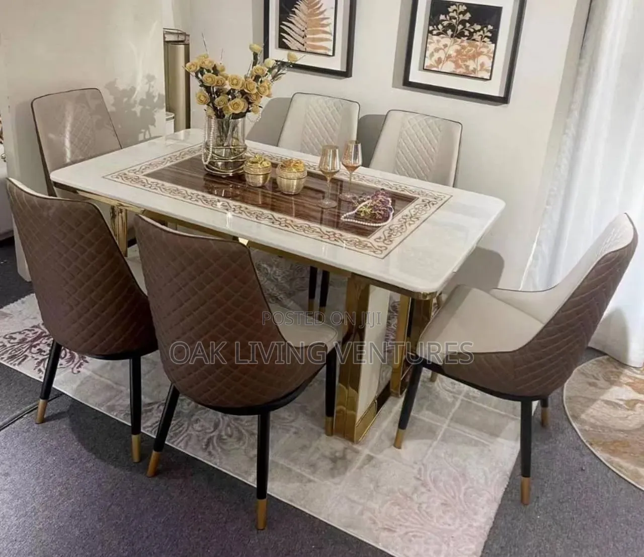 6 Seater Marble Dining